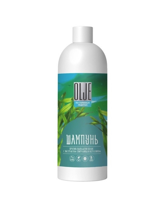 OLJE / Натуральный шампунь против выпадения волос с экстрактом концентрата спирулины и кератина 1000 мл в Белгороде 