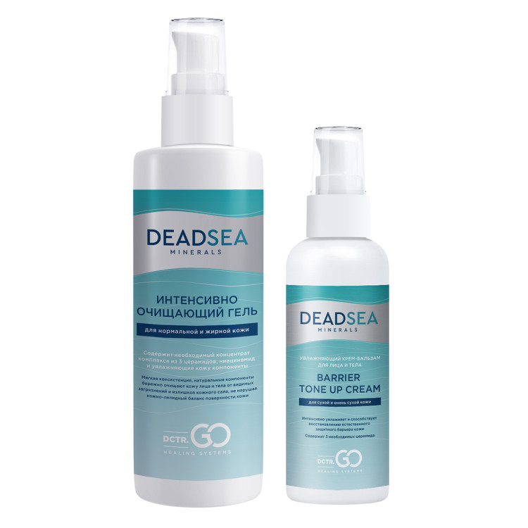 Dctr.Go Набор очищающий гель 250 мл и увлажняющий крем для лица с церамидами 100 мл в Белгороде 