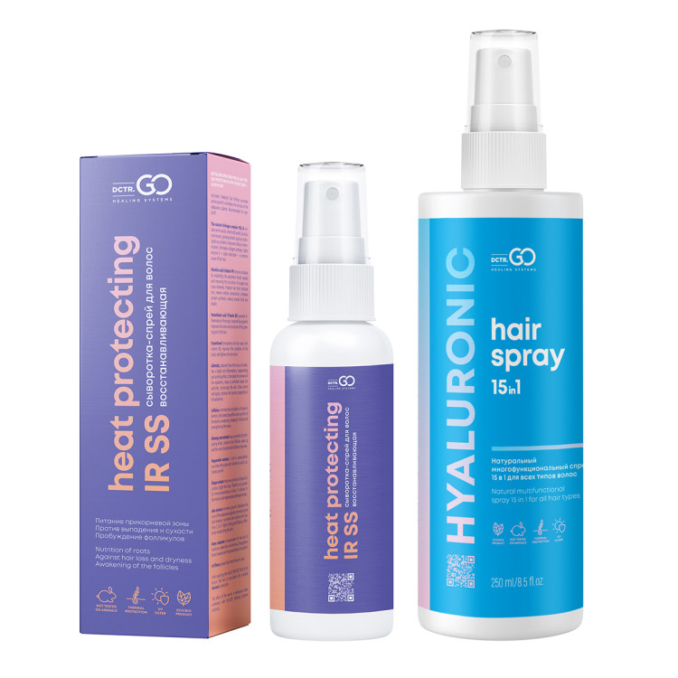 Dctr.Go Набор Спрей для волос 15в1 250 мл + сыворотка для роста волос 100 мл в Белгороде 